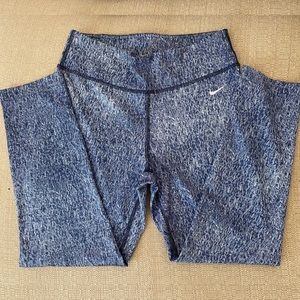 Nike faux denim blue Capri legging small